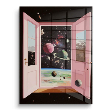 Offene Tür zum kosmischen Portal - PVC-Bild glänzend