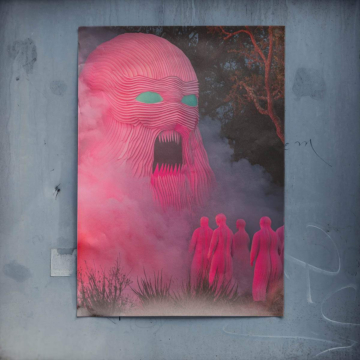 Rose monster paysage onirique - poster