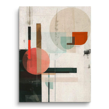 Minimalistisch geometrisch abstrakt - Leinwandbild