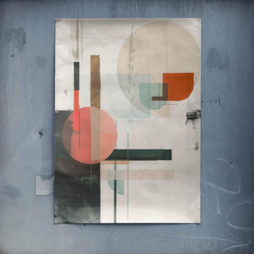 Minimalistisch geometrisch abstrakt - Poster