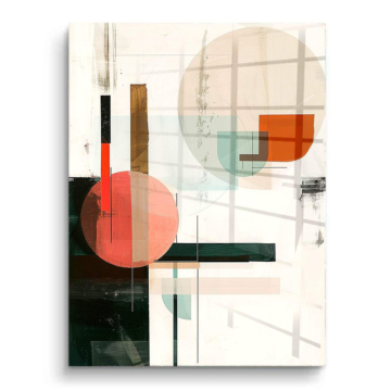 Minimalistisch geometrisch abstrakt - PVC-Bild glänzend