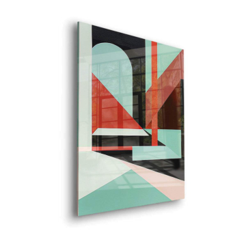 Markante geometrisch abstrakt - Acrylglasbild