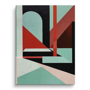 Markante geometrisch abstrakt - Leinwandbild
