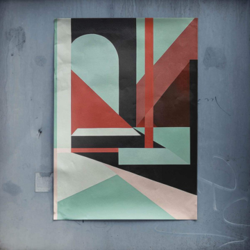 Markante geometrisch abstrakt - Poster