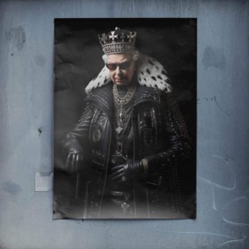 Royal Punk Queen Portrait Poster Art