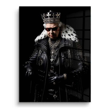 Royal Punk Queen Portrait PVC Gloss Art