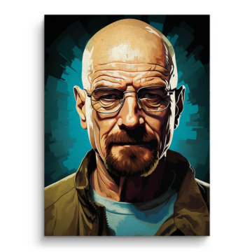 Walter White Inspired Portrait Canvas Art
