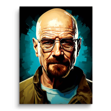 Porträt inspiriert von Walter White - PVC-Bild matt