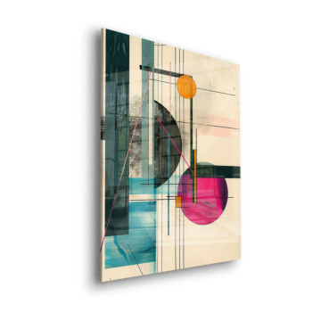 Bauhaus geometrisch abstrakt - Acrylglasbild