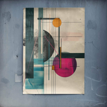 Bauhaus geometrisch abstrakt - Poster