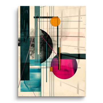 Bauhaus geometrisch abstrakt - PVC-Bild glänzend