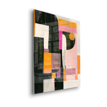 Modern geometrisch Blöcke - Acrylglasbild