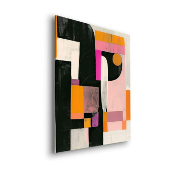Moderne géométrique blocs - tableau Dibond mat