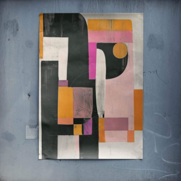 Modern geometrisch Blöcke - Poster