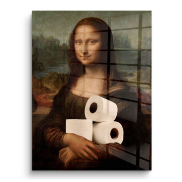 Mona Lisa Inspired Toilet Paper PVC Gloss Art
