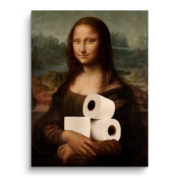 Mona Lisa Inspired Toilet Paper PVC Matt Art