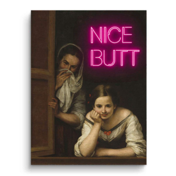 Nice Butt Renaissance Humor Canvas Art