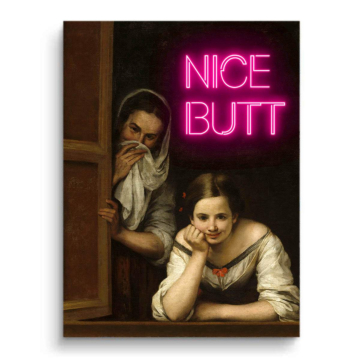 Nice Butt Renaissance Humor PVC Matt Art