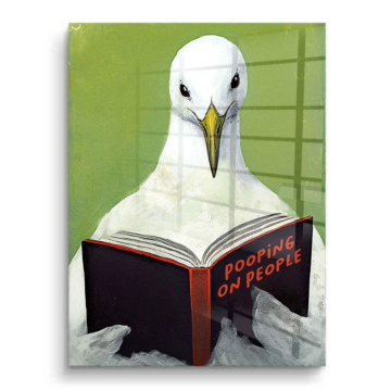 Seagull Reading Book PVC Gloss Art
