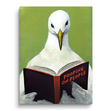 Seagull Reading Book PVC Matt Art
