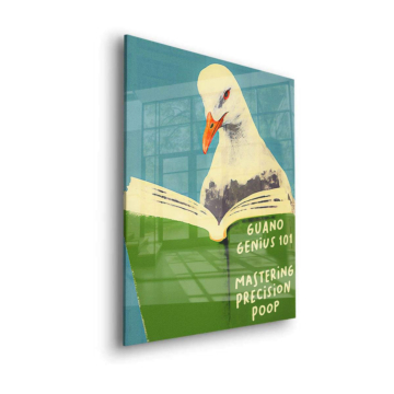 Seagull Genius Book Acrylic Glass Art