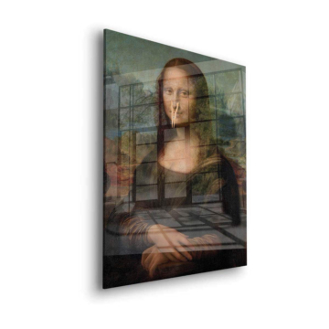 Mona Lisa Inspired Wall Clock Acrylic Glass Art