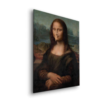 Mona Lisa Inspired Wall Clock Dibond Matt Art