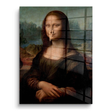 Mona Lisa Inspired Wall Clock PVC Gloss Art