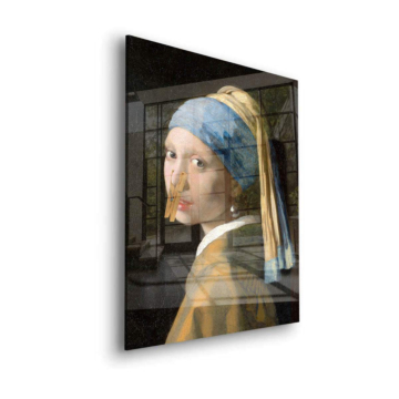 Vermeer Inspired Clothespin Girl Acrylic Glass Art