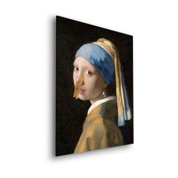 Vermeer Inspired Clothespin Girl Dibond Matt Art
