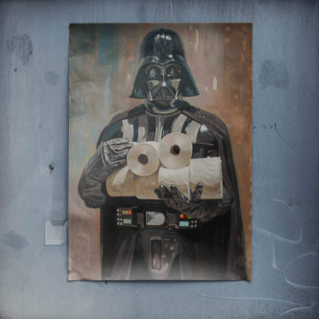 Darth Vader Inspired Toilet Humor Poster Art