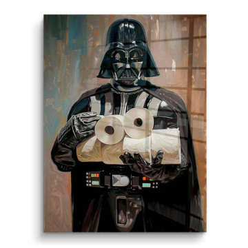 Darth Vader Inspired Toilet Humor PVC Gloss Art