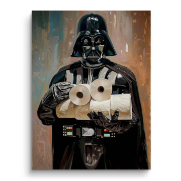 Darth Vader Inspired Toilet Humor PVC Matt Art