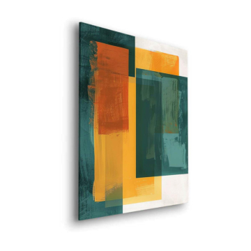 Abstrait moderne géométrique - tableau Dibond mat