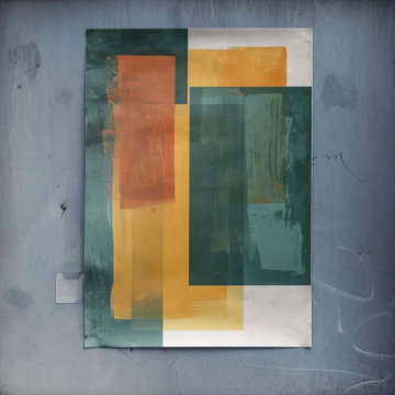 Modern geometrisch abstrakt - Poster