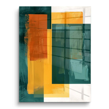 Modern geometrisch abstrakt - PVC-Bild glänzend
