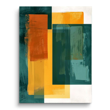 Abstrait moderne géométrique - tableau PVC mat