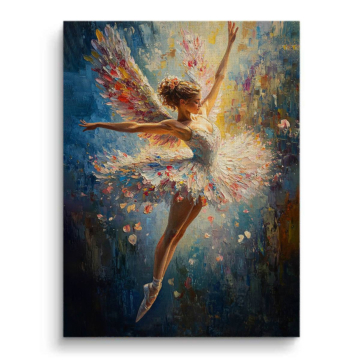Graceful Ballerina Dance Canvas Art