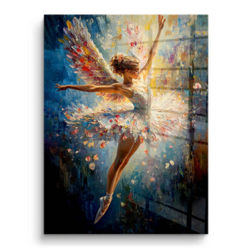 Danza elegante de bailarina - cuadro PVC brillante
