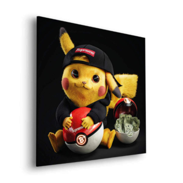Cripto riqueza inspirado en Pikachu - cuadro Dibond mate