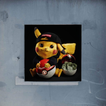 Crypto Reichtum inspiriert von Pikachu - Poster