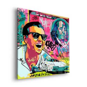 Jordan Belfort Inspired Street Hustle Acrylic Glass Art