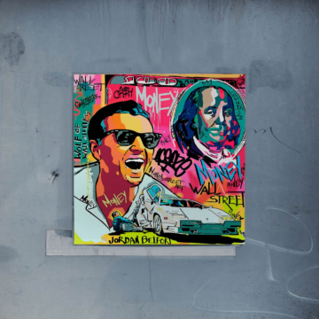 Jordan Belfort Inspired Street Hustle Poster Art