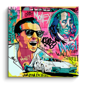Jordan Belfort Inspired Street Hustle PVC Gloss Art
