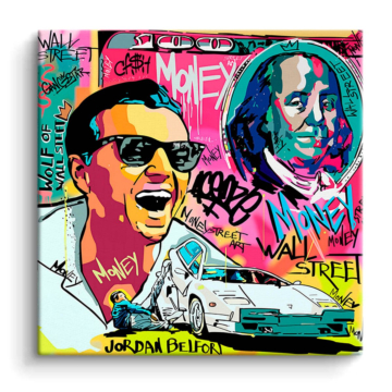 Jordan Belfort Inspired Street Hustle PVC Matt Art