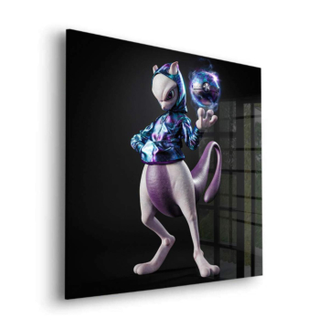 Cyber Trainer inspiriert von Mewtwo - Acrylglasbild