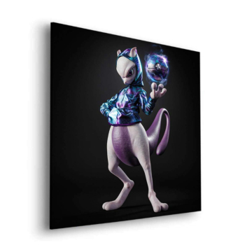 Cyber Trainer inspiriert von Mewtwo - Dibond-Bild matt