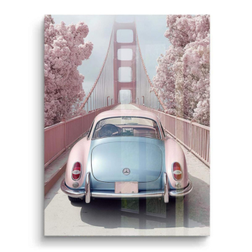 Volkswagen Beetle Inspired Golden Gate PVC Gloss Art