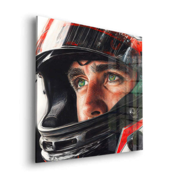 Formula Driver Portrait Acrylic Glass Art