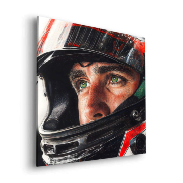 Formula Driver Portrait Dibond Matt Art